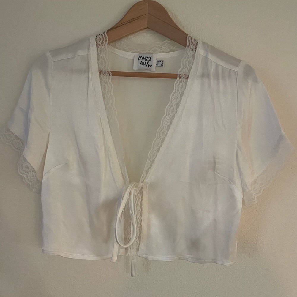 Satin Tie Top